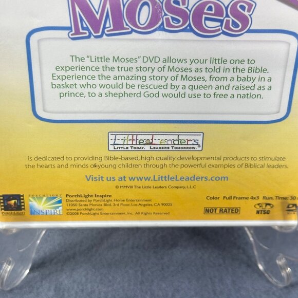 Little Leaders "Little Moses" DVD Learn Biblical Story & Counting Skills New - Picture 5 of 6